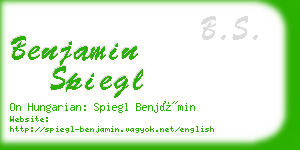 benjamin spiegl business card